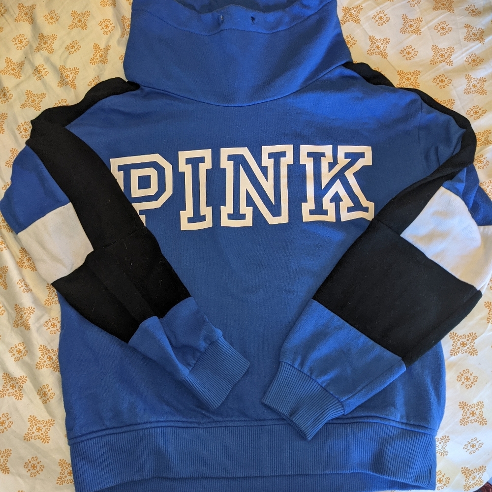 Cropped VS Pink Logo Hoodie
